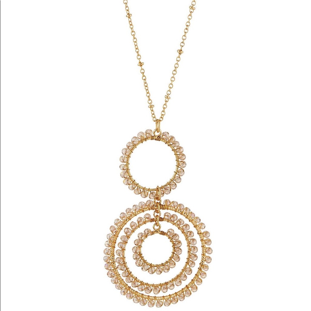 Panacea Crystal Orbital Pendant Necklace